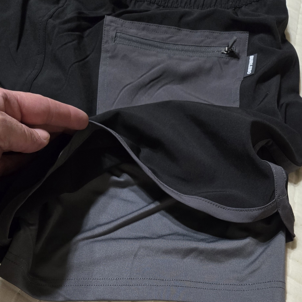 Men's Black Burlebo Lined Swim Shorts NWT - Picture 6 of 10